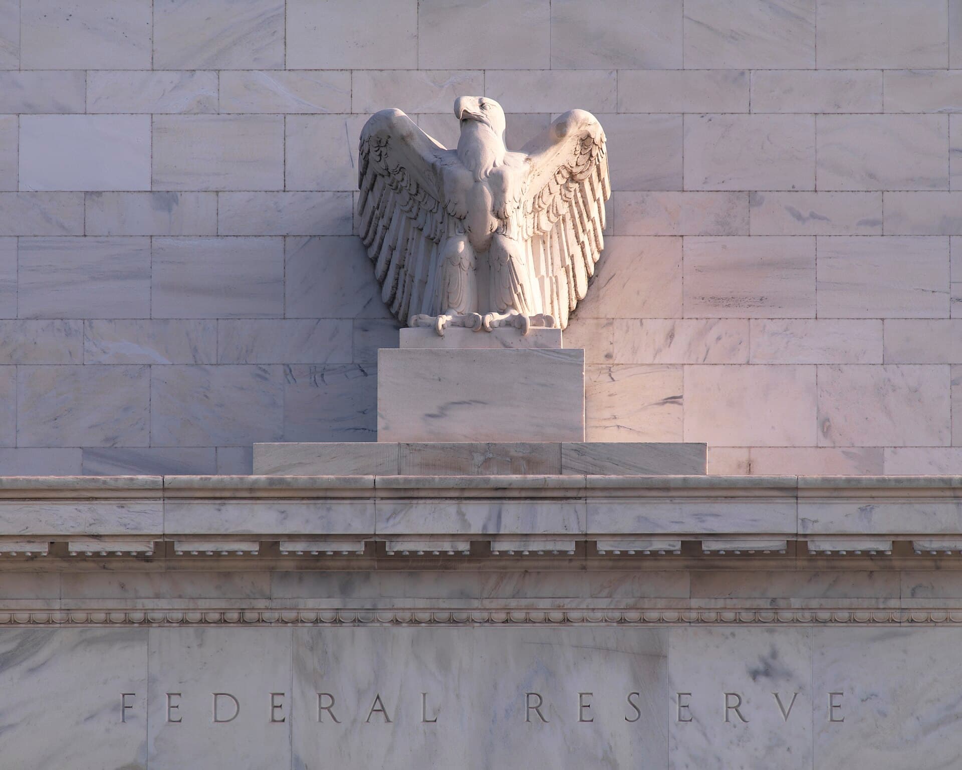 The eagle statue on the Marriner S. Eccles building.