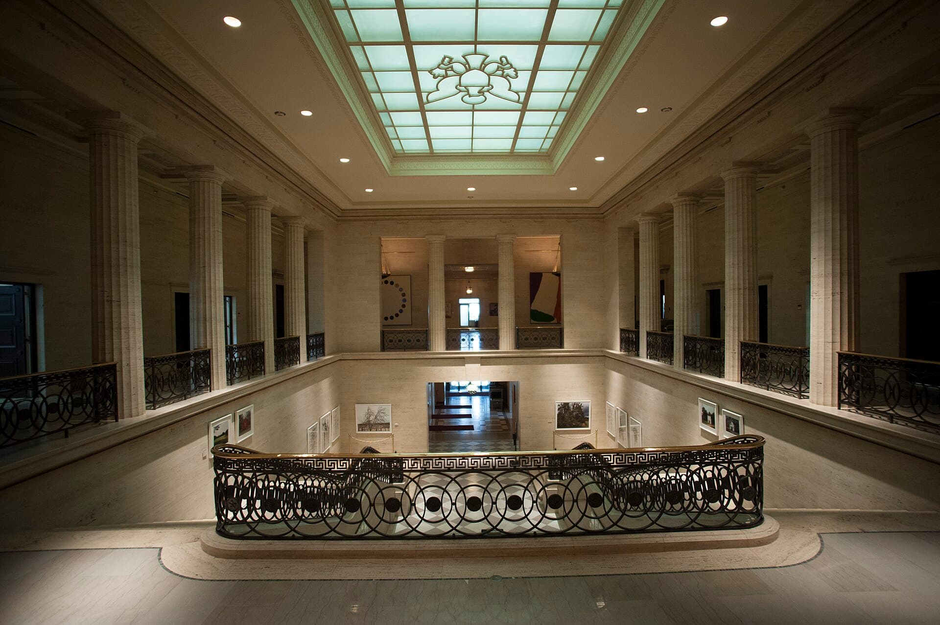 Marriner S. Eccles building atrium.