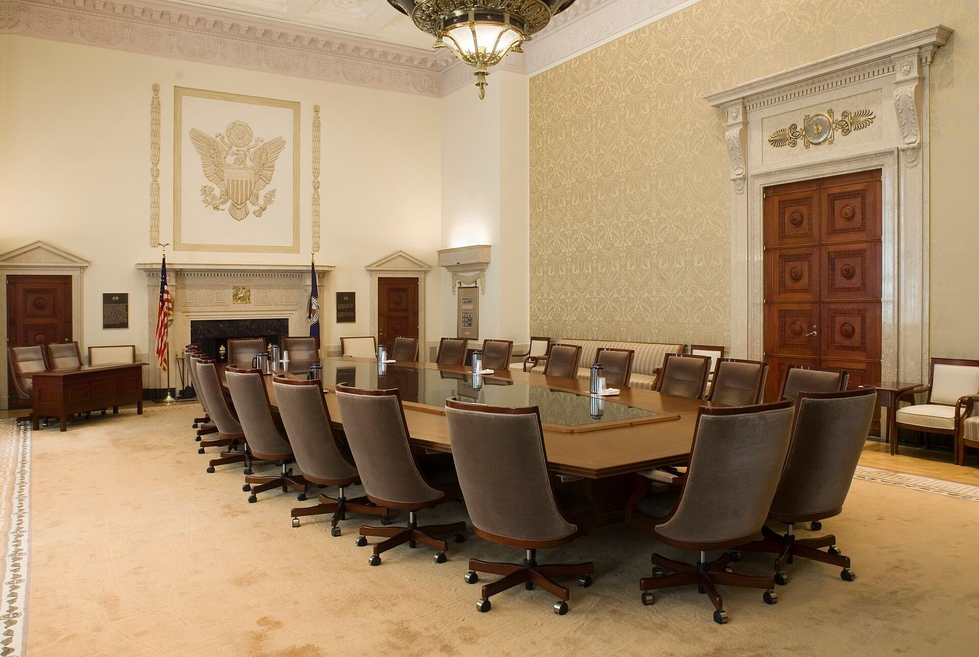 Interior of the Board room.
