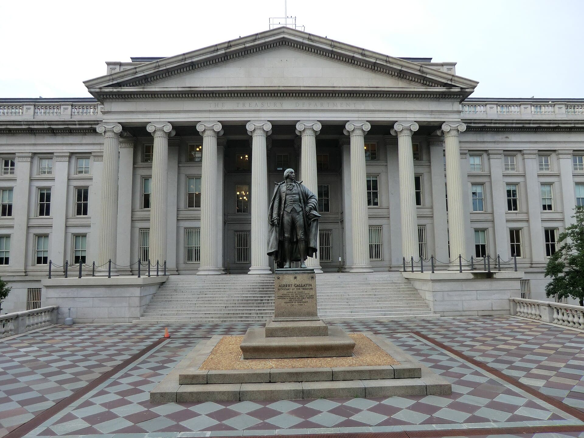 Albert Gallatin statue - U.S. Department of Treasury headquarters - Washington D.C.
